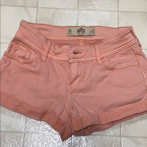 Pink Hollister denim shorts, size 00